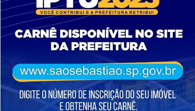 Primeira parcela do IPTU e cota única com 20% de desconto vence amanhã (10)