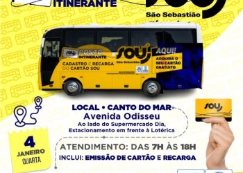 Posto itinerante da SOU São Sebastião emite mais de 300 cartões em seis dias