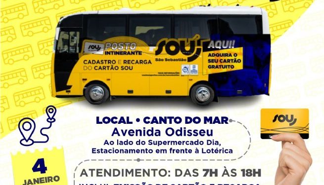 Posto itinerante da SOU São Sebastião emite mais de 300 cartões em seis dias