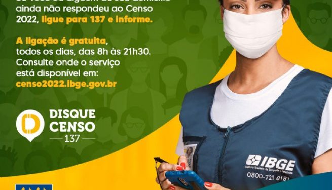 IBGE lança central para facilitar visita de recenseadores