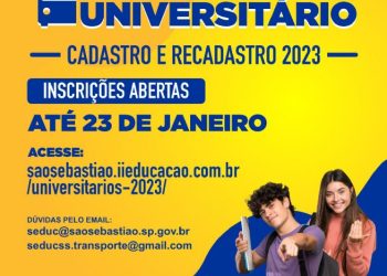Prefeitura abre inscrições para cadastramento e recadastramento do transporte universitário