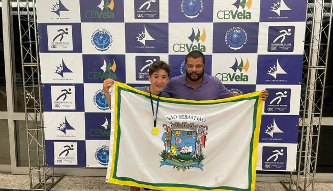 Velejador sebastianense é vice-campeão da Copa do Brasil da Classe Optimist Juvenil
