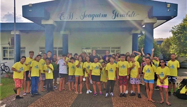 Estudantes de São Sebastião fazem tour pela cidade de Aguaí
