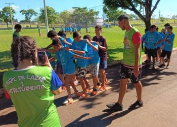 Estudantes intercambistas de São Sebastião participam de atividades esportivas e recreativas em Aguaí