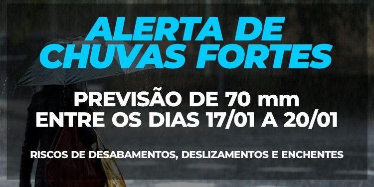 Prefeitura de São Sebastião alerta para chuvas intensas e ventos fortes entre terça (17) e sexta-feira (20)