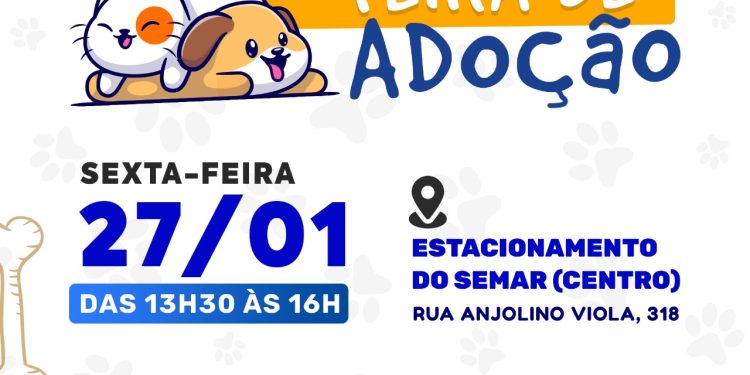 Prefeitura realiza Feira de Adoção de Cães e Gatos amanhã (27) na região central   