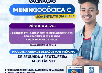 São Sebastião promove campanha de vacinação contra a Meningite C
