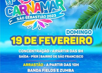 31º Carnamar São Sebastião promete muita folia e agito no domingo de Carnaval