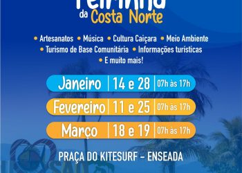Feirinha da Costa Norte acontecerá nos meses de janeiro, fevereiro e março na Praia da Enseada