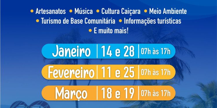 Feirinha da Costa Norte acontecerá nos meses de janeiro, fevereiro e março na Praia da Enseada