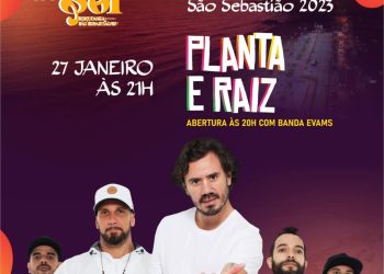 Show da banda Planta & Raiz e Bateria da Rosas de Ouro encerram o Festival de Verão de São Sebastião neste fim de semana