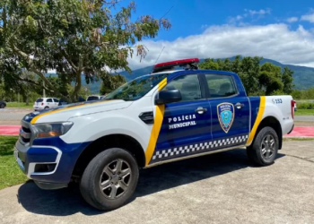 Polícia Municipal de São Sebastião prende homem que furtou poste no Centro