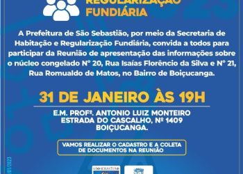 Prefeitura realiza reunião sobre regularização fundiária com moradores dos núcleos Romualdo de Matos e Isaías Florêncio da Silva, em Boiçucanga
