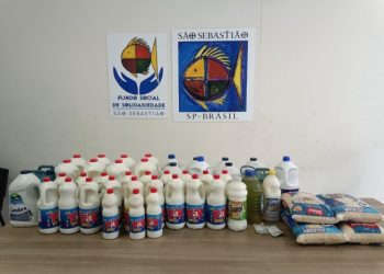 Fundo Social recebe doações de produtos de limpeza e alimentos não perecíveis da Associação Esportiva do Litoral