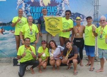 Equipe de natação de São Sebastião conquista pódios em várias categorias na 2ª etapa do Circuito Paulista de Travessias Aquáticas