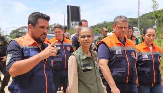 Ministra Marina Silva visita São Sebastião e propõe recurso para evitar tragédias 