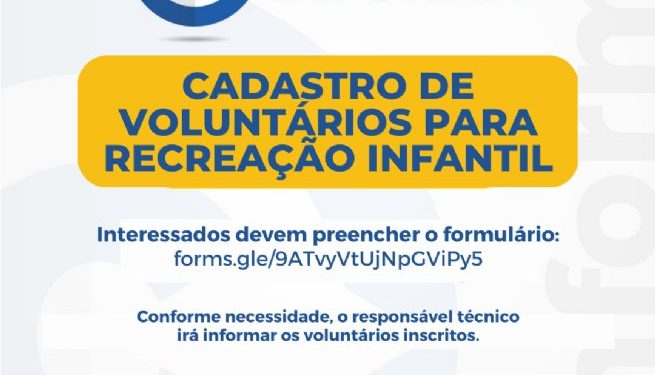  Educação recruta voluntários para recreação infantil em pontos de abrigo 