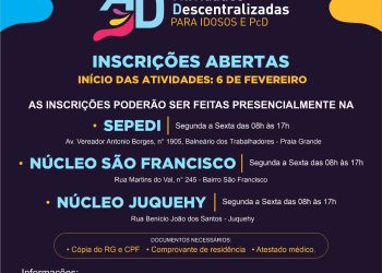Prefeitura abre inscrições para atividades físicas adaptadas a idosos e pessoas com deficiência