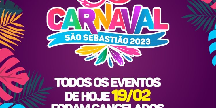 Prefeitura de São Sebastião cancela Carnamar devido às fortes chuvas que atingem o município