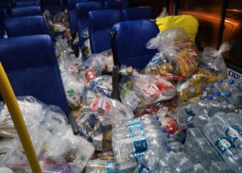 50 toneladas de alimentos foram doados as vítimas das chuvas pelo Fundo Social 