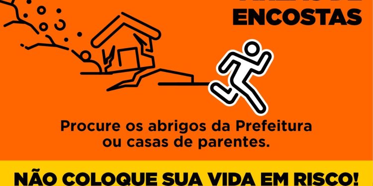 Boletim: Defesa Civil alerta população de áreas de risco a deixar casas durante o período de chuva