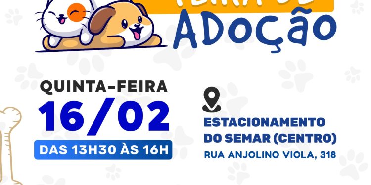 Prefeitura de São Sebastião realiza Feira de Adoção de Cães e Gatos nesta quinta-feira (16) no Centro Histórico