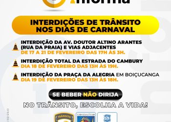 Prefeitura de São Sebastião informa interdições de ruas no Centro e Costa Sul, por conta das festividades do Carnaval