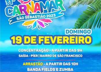 31º Carnamar São Sebastião promete muita folia e agito no domingo de Carnaval