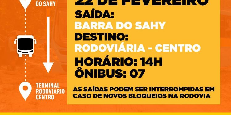 Prefeitura de São Sebastião fará transporte de passageiros da Barra do Sahy até a rodoviária, a partir das 14h