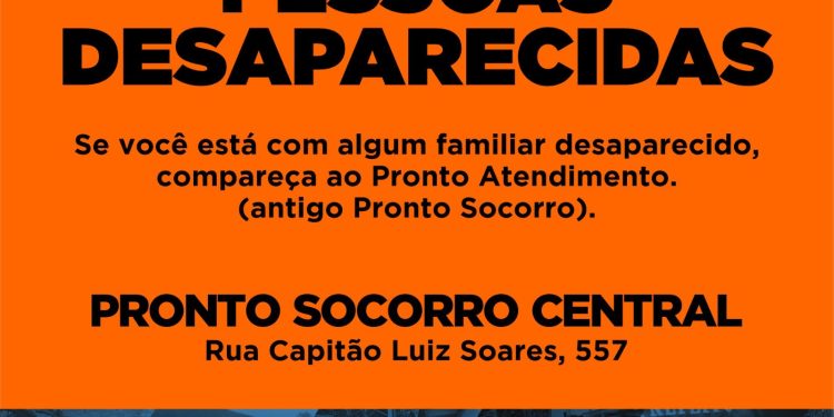 Familiares de pessoas desaparecidas devem procurar informações no Hospital de Clínicas de São Sebastião (HCSS)