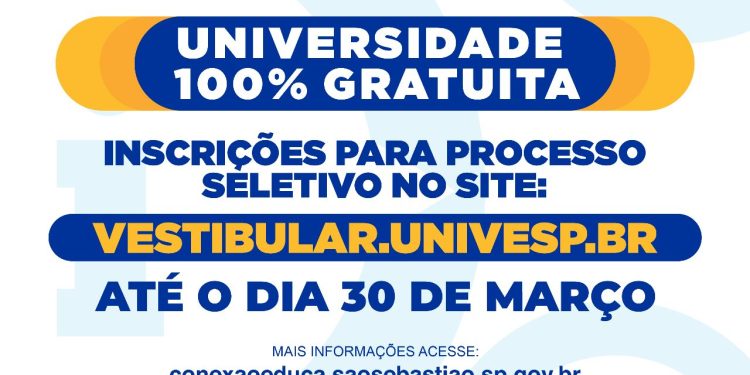 Univesp abre inscrições para primeiro semestre de 2023