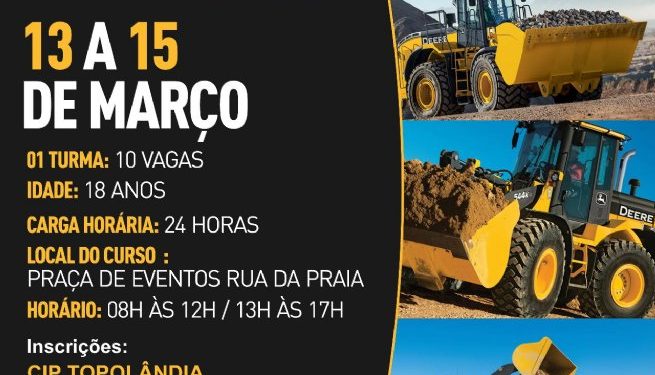 Prefeitura de São Sebastião abre inscrições para cursos gratuitos de operador de máquinas