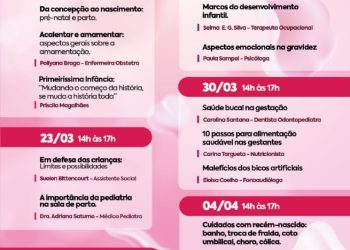 Prefeitura abre inscrições para Curso de Gestantes e Casais Grávidos