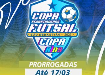 Inscrições para 13ª Copa Sebastianense de Futsal e Copa Kids são prorrogadas