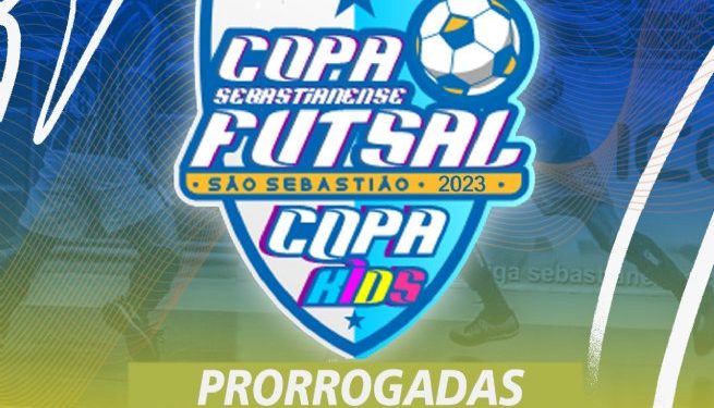 Inscrições para 13ª Copa Sebastianense de Futsal e Copa Kids são prorrogadas
