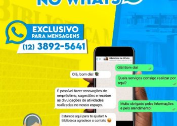 Biblioteca Municipal de São Sebastião disponibiliza WhatsApp para dúvidas e informações sobre os serviços oferecidos