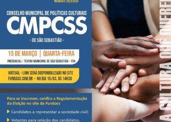 Eleições Gerais do Conselho Municipal de Políticas Culturais de São Sebastião acontecem no dia 15 de março