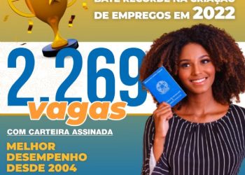 Sebastião tem desempenho histórico na geração de empregos em 2022