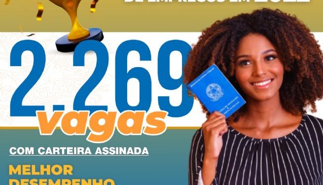 Sebastião tem desempenho histórico na geração de empregos em 2022