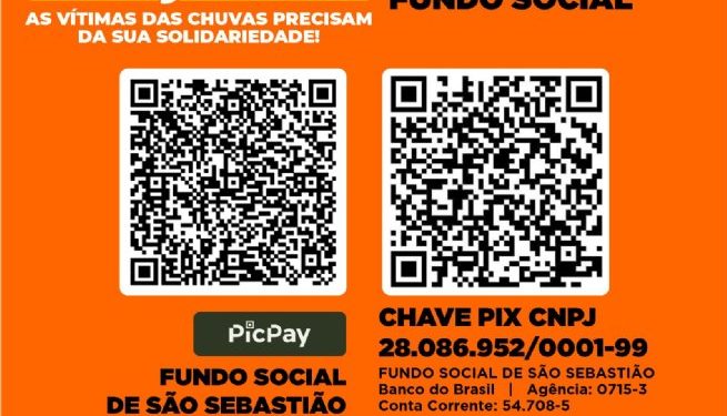 Fundo Social de São Sebastião arrecada cerca de R$ 1,5 milhão em conta solidária