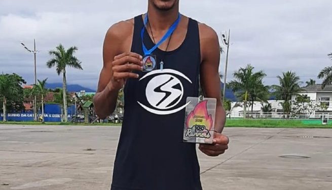 Atleta sebastianense ganha prova beneficente Casca Runner em Caraguatatuba