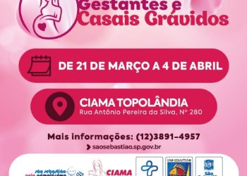 Curso voltado a gestantes e ‘casais grávidos’ segue com inscrições abertas em São Sebastião