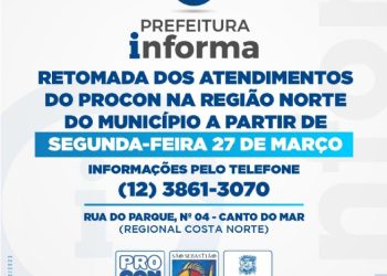 Procon de São Sebastião retoma atendimento na unidade da Costa Norte