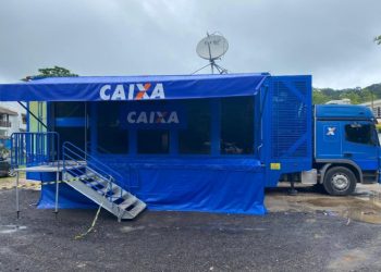 Unidade Móvel da Caixa Econômica Federal atende população em Barra do Sahy 