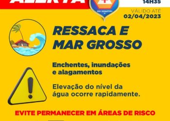 Defesa Civil alerta para virada do tempo com possibilidade de chuvas e ventos de até 50km/h