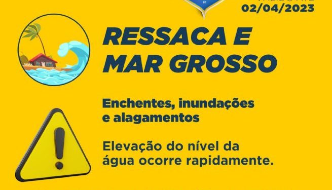 Defesa Civil alerta para virada do tempo com possibilidade de chuvas e ventos de até 50km/h