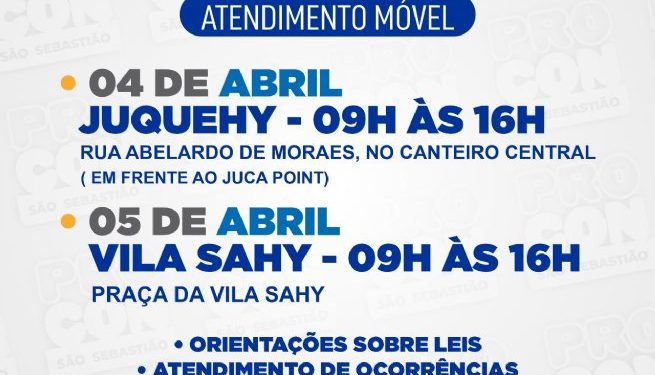Procon de São Sebastião realiza atendimento móvel na Vila Sahy e Juquehy nesta terça e quarta-feira