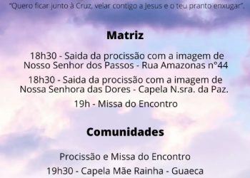 Paróquia São Sebastião divulga programação da ‘Semana Santa 2023’