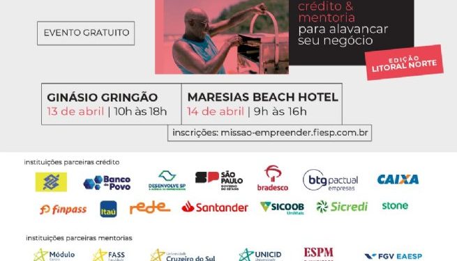 São Sebastião realiza evento de mentorias e feirão de crédito para empreendedores em parceria com a Fiesp