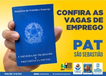 Prefeitura de São Sebastião disponibiliza mais 50 vagas de emprego em diversos setores